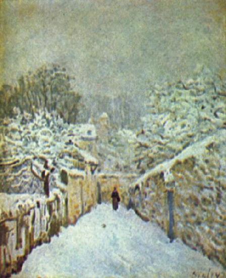 Alfred Sisley Schnee in Louveciennes oil painting image